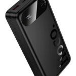 Power Bank 20000mAh J154A Victorious Portable 22.5W QC + 20W PD Fast Charger, Dual USB + USB-C, Black